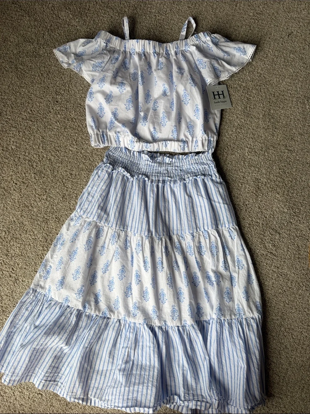 NWT Girls Summer outfit with hat